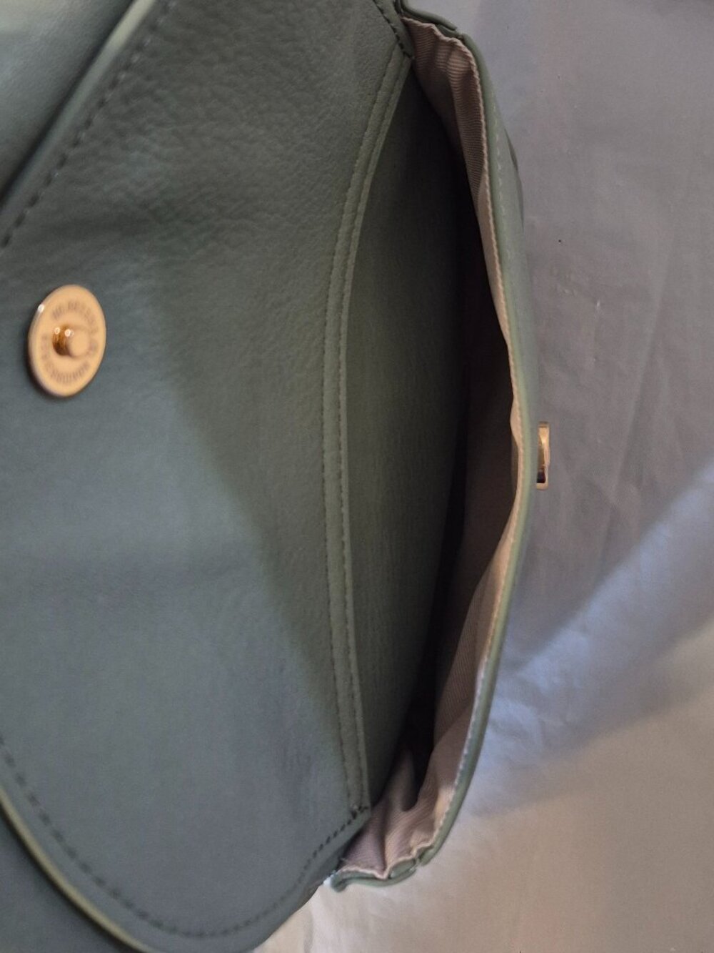 Lauren Conrad LC Faux Leather Mint Green Mini Backpack Purse - Picture 9 of 14